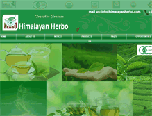 Tablet Screenshot of himalayanherbo.com